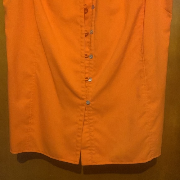 *Clearance-Final* Versailles Size 18W Orange Business Vest Dress - Picture 4 of 5